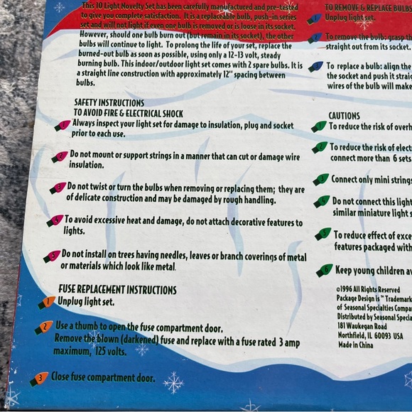 Vintage Blo Mold String Of Lights Santa 10 Club Santa - Picture 9 of 12